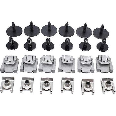 Clips et vis de fixation haute performance pour cache-moteur et protection anti-éclaboussures (24 pièces) pour Mercedes Classe E W211 (1/5)