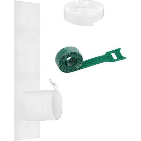 Kit d'étanchéité pour fenêtre de climatiseur portable, cache-fenêtre inclinable, chiffon pour sortie d'air. (1/4)