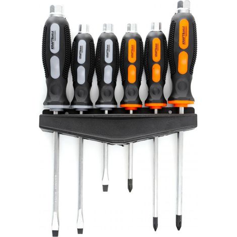 SET KIT CACCIAVITI 6pz TAGLIO E CROCE MAGNETICI PUNTA MAGNETICA (1/2)