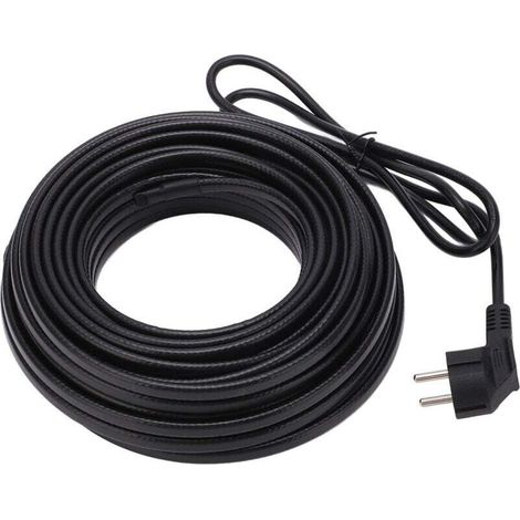 Câble de chauffage électrique avec bougie d'épreuve d'explosion chauffage auto-régulateur pour tuyau d'eau 20 mètres UE 220V (1/4)