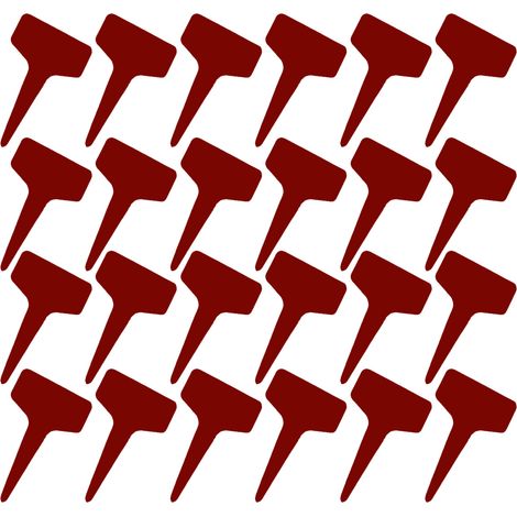 Étiquettes en T pour plantes, 100 pièces (6 cm x 10 cm), en plastique imperméable, réutilisables, pour pépinière et jardin, idéales pour Thanksgiving, Halloween, Noël et le Nouvel An. (1/5)