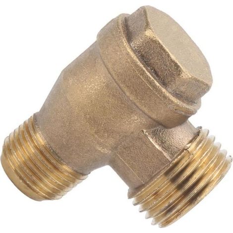 Clapet Anti-Retour - Laiton - Filetage G1/2 x G3/8 - Pour Compresseur D'Air - 1 Pièce (1/4)