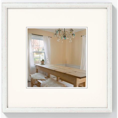 cadre photo argent 15 x 15 cm Peppers cadre en bois BP150S (1/5)