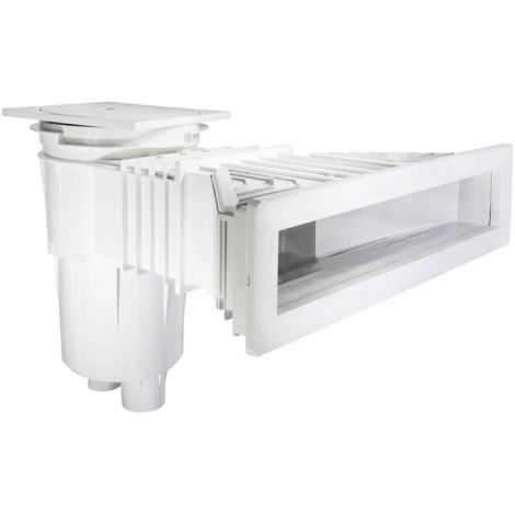 Skimmer Piscina NORM Sin Insertos  Cumple EN-13451  Caudal Máx 7.5 m³/h  ABS Blanco Alta Resistencia Comercial