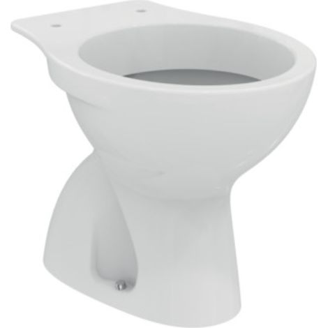 WC à chasse d'eau  blanc brillant sur pied - Ideal Standard Eurovit - Senza coprivaso - Accessorio: Senza copri wc