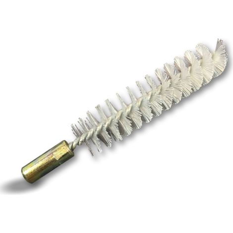 Ecouvillon NYLON Condenseur Lot de 10 Ø 18 mm Raccord laiton taraudé M6 femelle Torsade en acier galvanisé Brosse nettoyage paroi tube alésage Kibros 4TCN18x10