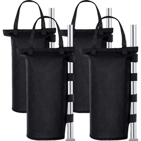 Poids Tonnelle Industrielle 1680D, Jeu de 4 Poids pour Tonnelle, Revêtement Intérieur en PVC, Sac de Sable pour Tonnelle pour Tente Pop-up, Auvent ou Parasol (Un Tube) (1/4)