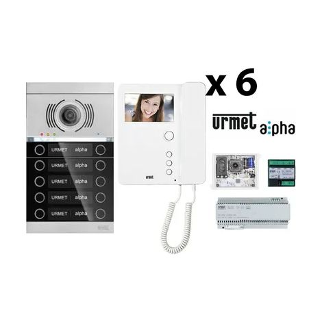 URMET 1783/326 - KIT Videocitofonico 6 famiglie Urmet Alpha