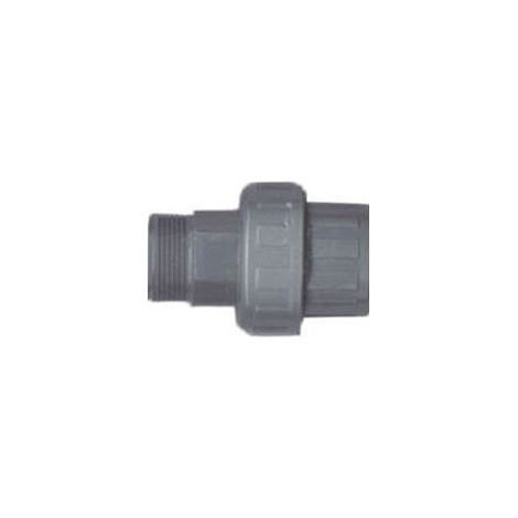 Raccord union mixte 3 pièces PVC – Femelle à coller x mâle à visser – Joint NBR PLIMAT – Résistant aux UV et produits chimiques – Sorodist