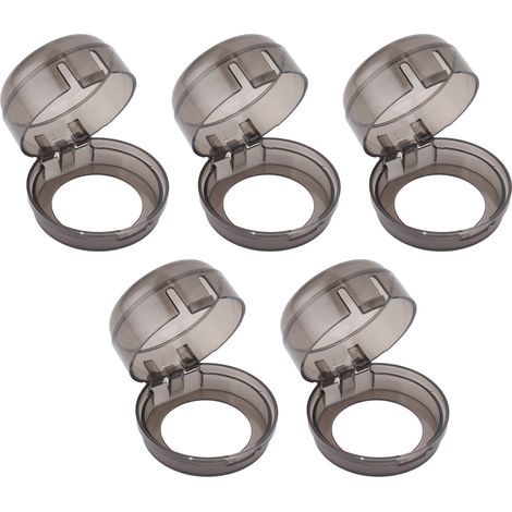 Protection pour bouton de cuisinière à gaz, sécurité enfant, résistante aux hautes températures, transparente et noire. (1/5)