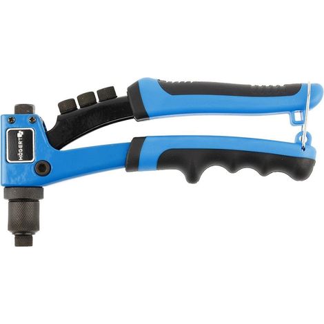 Hogert Technik Pinza para remaches Mango de 2 componentes con revestimiento plástico impregnado de caucho HT2C152