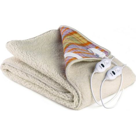 Coperta Termica Elettrica Matrimoniale in Lana 100% Scaldaletto Plus Scozzese (1/5)