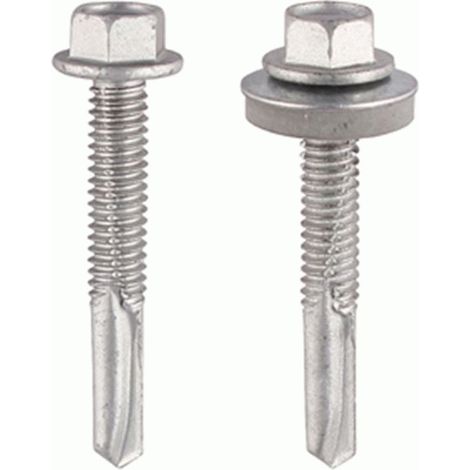 TIMco 5.5 x 32mm Hex Head Self Drilling Heavy Section TEK Screws With 16mm Washer Qty 100 (1/3)