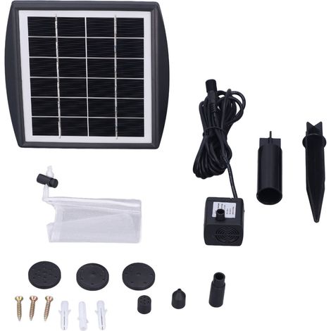 Solarpumpe zur Sauerstoffanreicherung von Springbrunnenwasser, bürstenlos, tauchfähig, für Teiche, Pools, Aquarien und Filteranlagen. (1/5)