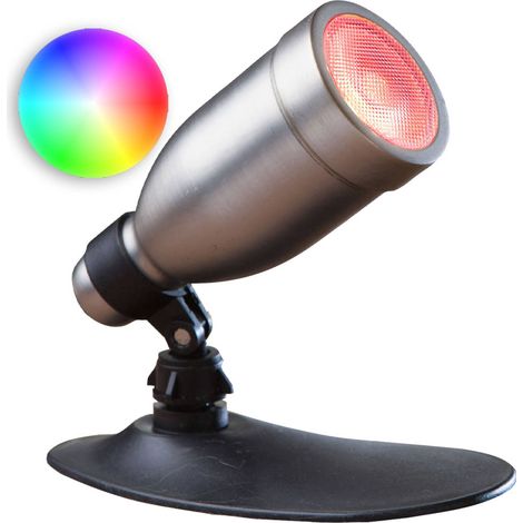 Heissner L439-00 LED Smart Light RGB Spot 9 Watt silber (1/5)