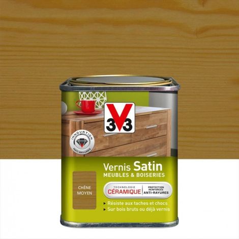 V33 Möbel- und Objektlack, Eiche mittel seidenmatt, 0,25l V33
