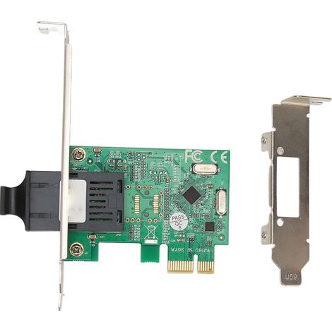 Adaptateur Ethernet rapide fibre optique SC PCIe x1 RTL8106E 100M (1/5)