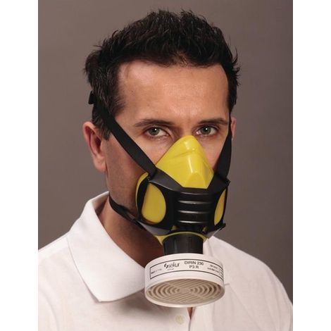 EKASTU Halbmaske Polimask ALFA/Silikone EN 140mit Ausatemventil Universalgröße (1/3)
