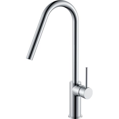 Grifo de cocina monomando de caño alto fabricado en latón acabado cromado Kenia de Imex (1/4)