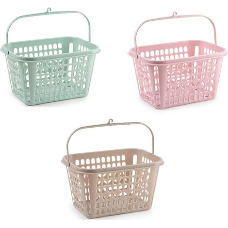 1 Pezzo Cestino Portamollette Appendino con Manico 3 Colori Disponibili (1/2)
