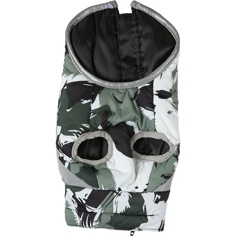 Gilet chaud pour chien, doux, réfléchissant, coupe-vent, imperméable et épais, veste d'hiver pour chien de taille moyenne à grande (jusqu'à 6XL). (1/5)