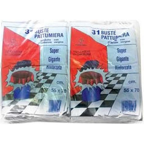 CF SACCO PATTUMIERA "TIPO ANCONA" BIANCO PZ.31 - CM.55X70 GR.420
