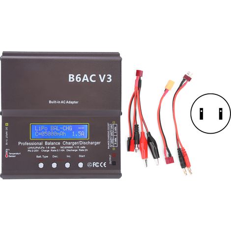 Chargeur intelligent 80W pour batterie Ni-Mh/Ni-Cd modèle B6ACV3, prise JP, AC 100-240V (1/5)