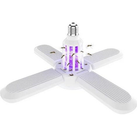Lampada Antizanzare Led Multifunzionale Ventaglio Pieghevole Richiudibile 4Pale