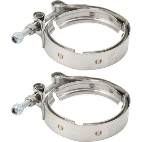 2 Brides Collier V-Band Turbo Échappement Sortie 3903652 Compatible Dodge Cummins 5.9L 6BT 1989-2002 (1/5)
