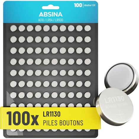 Pile LR1130 AG10 LR54-1,5V Alcaline étanche & Longue durée (1/5)