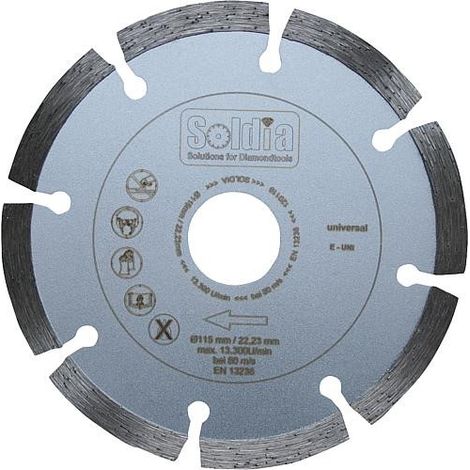 Disque diamant universel E-UNI Diam. 230x22,23 mm