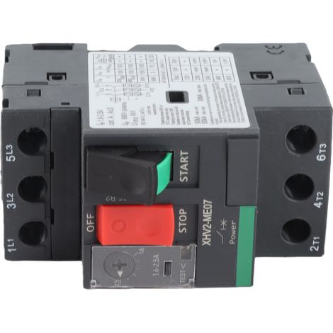 Disjoncteur moteur 3P 1,6‑Interrupteur de protection à vis de connexion à bouton-poussoir 2,5 A AC690 V (1/5)