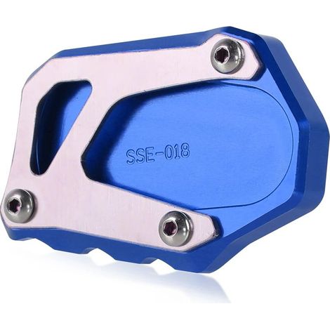 (Bleu) Compatible avec les motos Suzuki GSX-S950 GSXS GSX-S 950 gsxs 2021 2022 2023 : extension de béquille latérale, support et plaque de renfort maxpower (1/4)