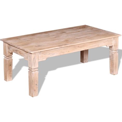 vidaXL Table basse Bois d'acacia 110x60x45 cm (1/5)
