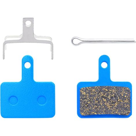 Plaquettes de Frein à Disque Vtt Bleu en Acier, 2pcs Résistantes à L'usure Usage Solide, Adaptées Cyclisme Tout Terrain (1/5)