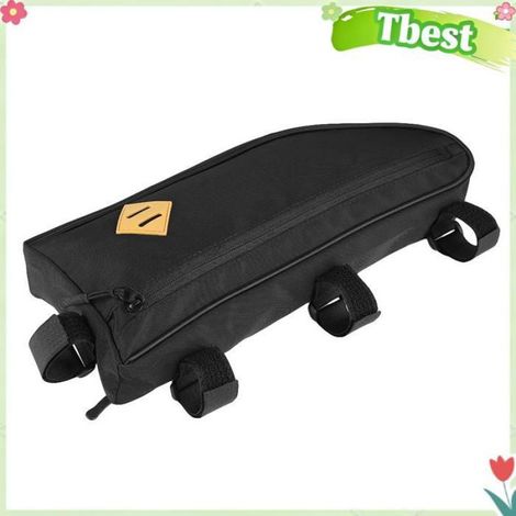 Tbest pochette de vélo sous le siège Grand sac de cadre triangulaire de vélo étanche, Tube supérieur, sport porte-bagages M. (1/4)