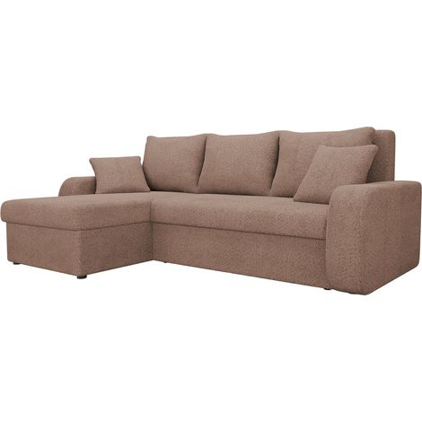 Sofá rinconero Comfivo Melissa, Coral 45, Función de descanso, Almacenaje, 238x147x80cm, 0