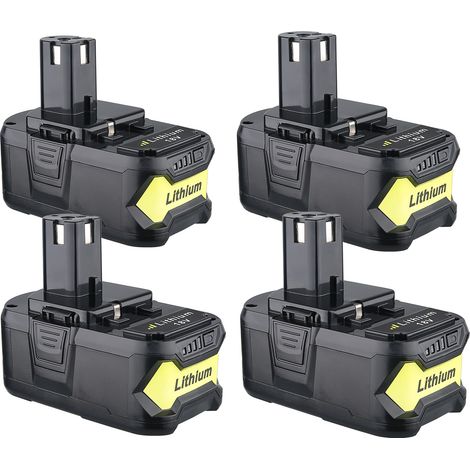 4 x 7.0Ah 18V Lithium Batterie de remplacement pour Ryobi One Plus Batterie BPL1815 P104 P108 P102 P103 P105 P107 P109 P122 BPL-1815 BPL-1 BPL822 (1/5)