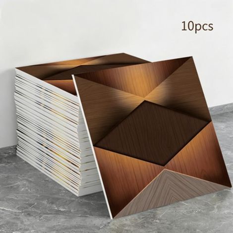 10 Blatt selbstklebende Tapete in Holzoptik (Holzoptik, Maße: 30 x 30 x 0,8 cm) (1/5)
