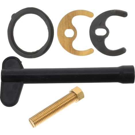 1 kit fixation robinet lavabo/évier, noir, montage rapide (1/5)