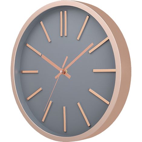 Horloge Murale Ronde - Mouvement Silencieux Sans Ticking - Cadran Coloré avec Index 3D - Plastique Solide - 30 cm - 1 Pièce (1/5)