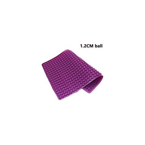 Tapis de cuisson sphérique rond de 1,2 cm, napperon en silicone résistant aux hautes températures ce tapis d'égouttage peut également servir de petit moule à biscuits sphérique. (1/5)