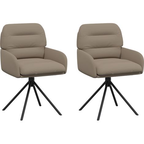 Chaises de salle à manger pivotantes 2 pcs Simili cuir vidaXL (1/5)