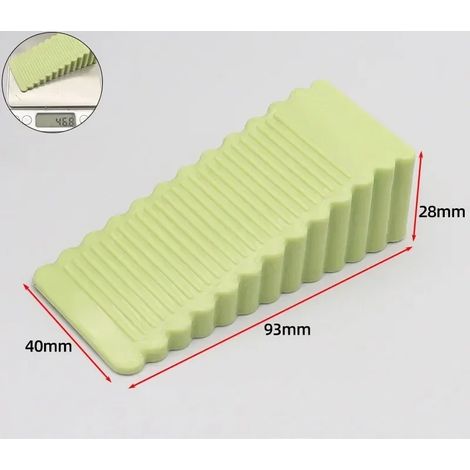 Butée de porte d'entrée (Vert - Grand modèle) Anti-collision, en caoutchouc, pour usage domestique, sans perçage, facile à installer. (1/5)