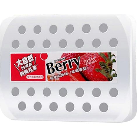 Désodorisant solide pour voiture 230 g, parfum fraise (1/5)