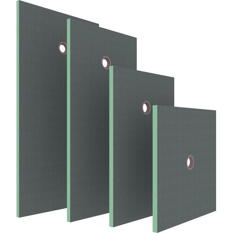 Pack de 3 receveur de douche prêt à carreler - 80x80x4 cm - En polystyrène extrudé - Recoupable sur mesure - Carré, AICA