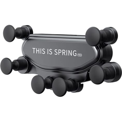 Support de téléphone portable pour grille d'aération de voiture, support universel pour téléphone de voiture, support de téléphone à gravité compatible avec tous les smartphones (1/5)