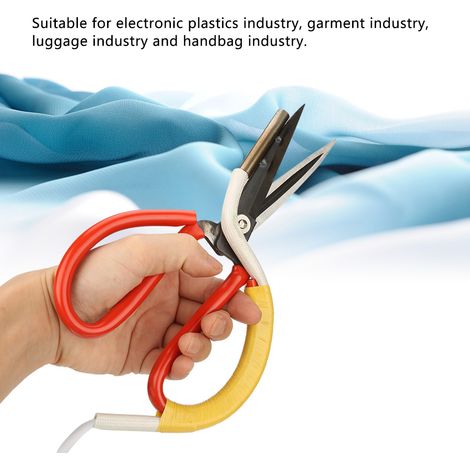 Tijeras de sastre eléctricas calefactables y ajustables para tejidos. (1/5)