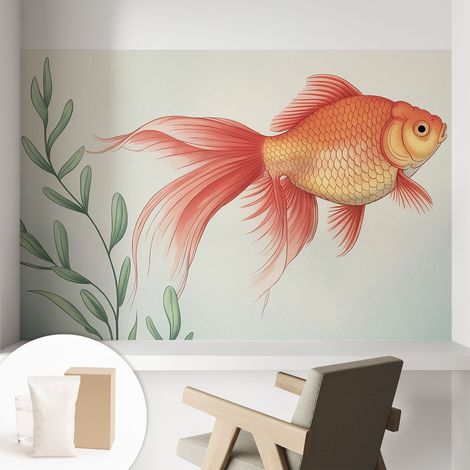 Newroom Tapete Dekorative Vliestapete mit Kleber Modern für Wohnzimmer Schlafzimmer  Wasserschönheit 104x70 cm (1/5)