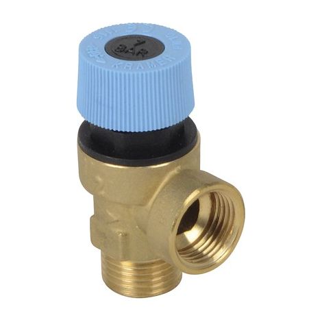 Thermador – Soupape chauffage central 7b MF1/2'' – Pression max 10 bars – Corps laiton – Température +5°C à +110°C